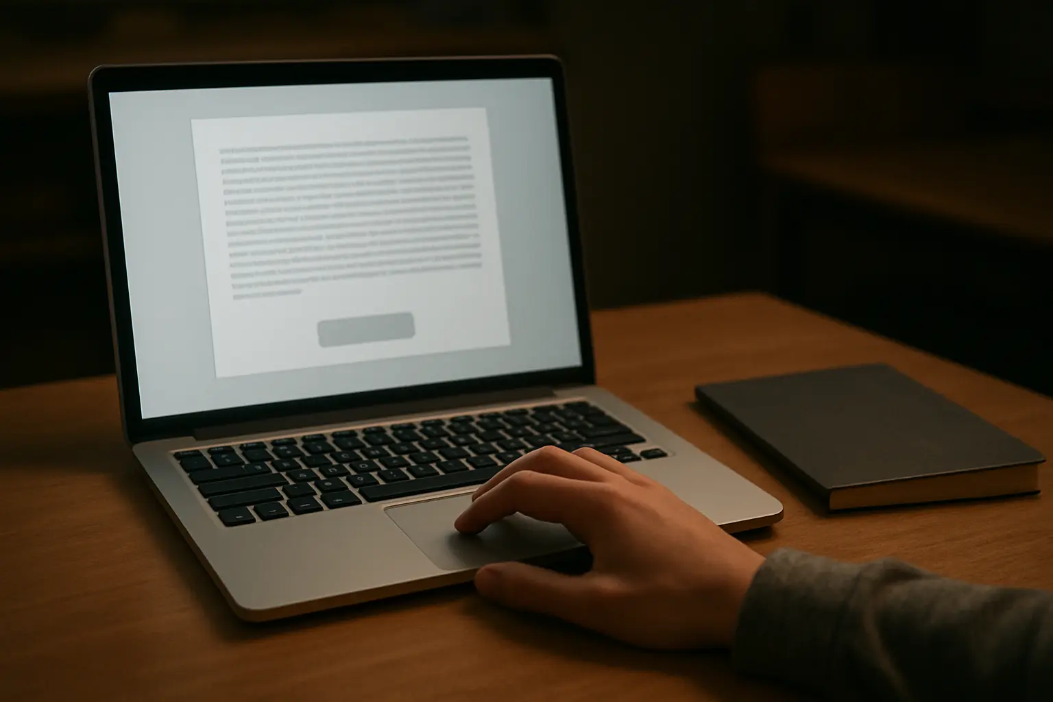 A passage pasted into an online rewriting tool, the route that turns a phrasing problem into a misconduct one