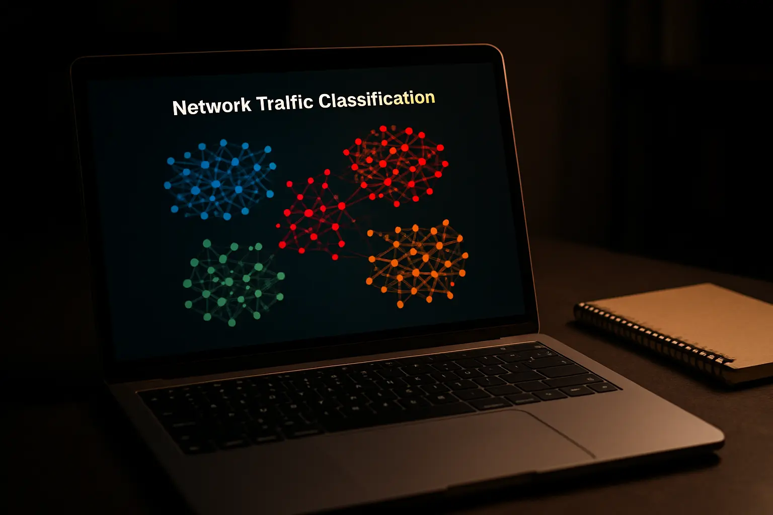 A cybersecurity student analysing labelled network traffic data for a dissertation