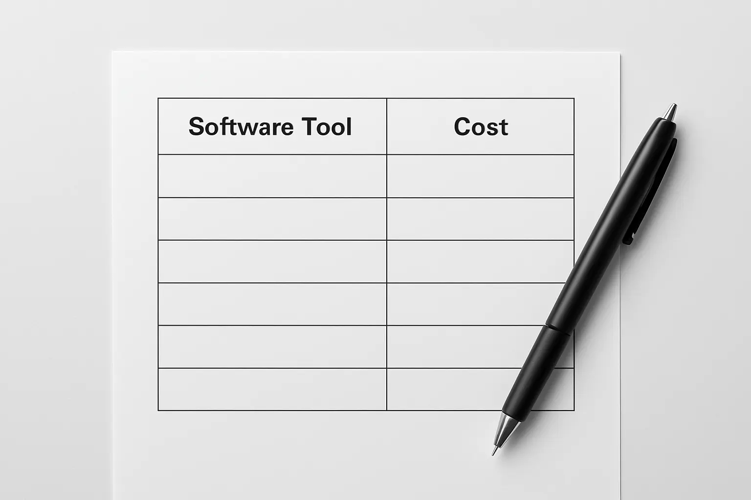 A comparison table of engineering dissertation software costs and licensing routes