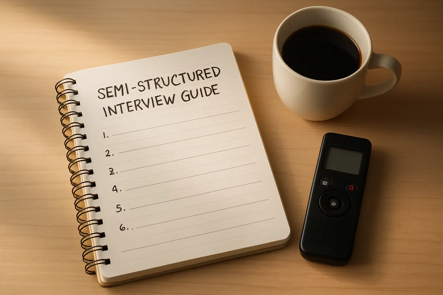 A semi-structured interview guide sketched out for a marketing dissertation purchase-decision study
