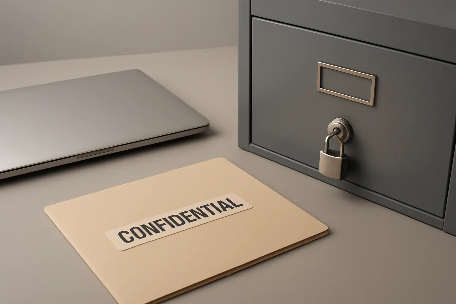 Secure storage symbolising confidential data handling in a social work dissertation