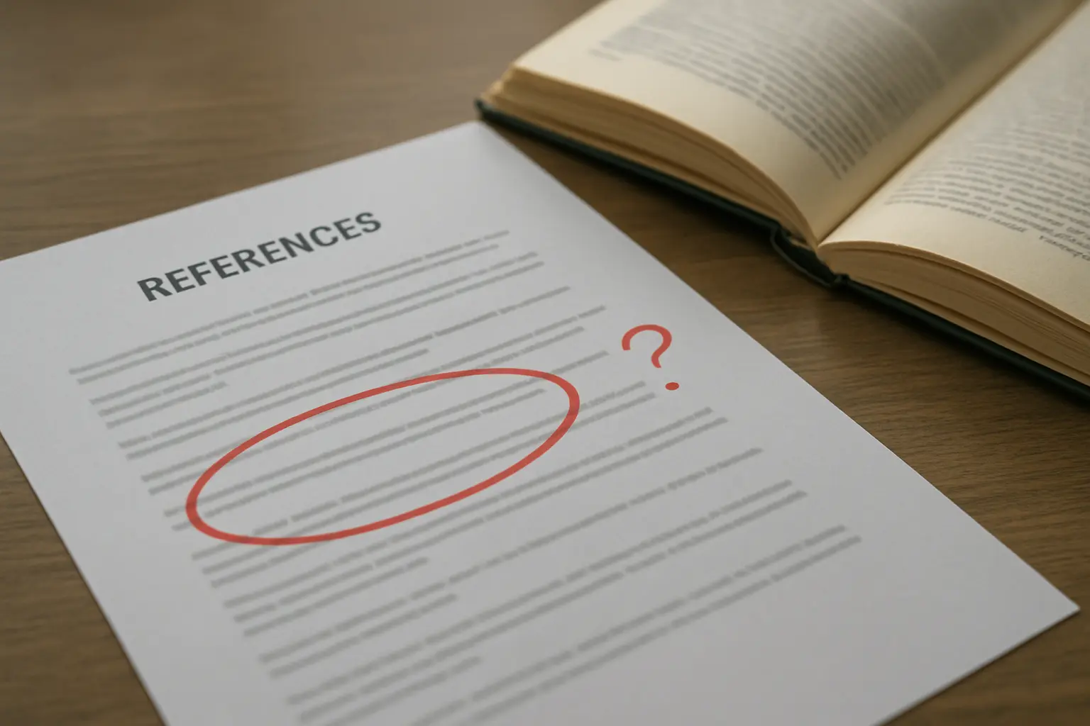 Checking whether a reference in the bibliography corresponds to a real source