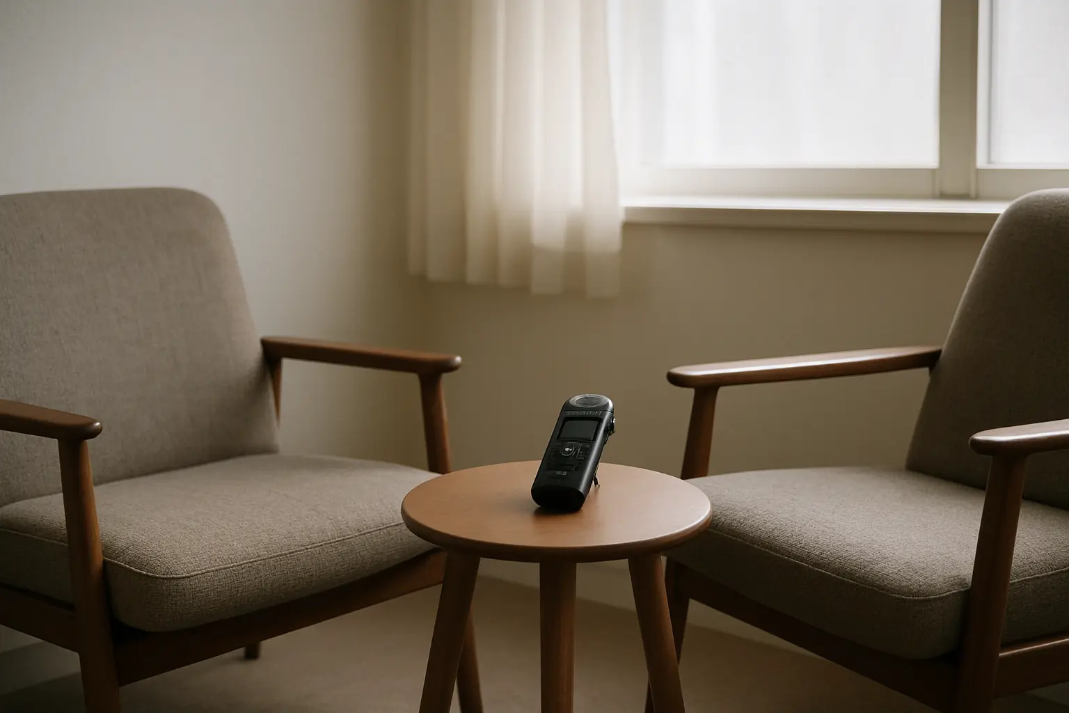 A quiet one-to-one interview setting used for a marketing dissertation purchase-decision study
