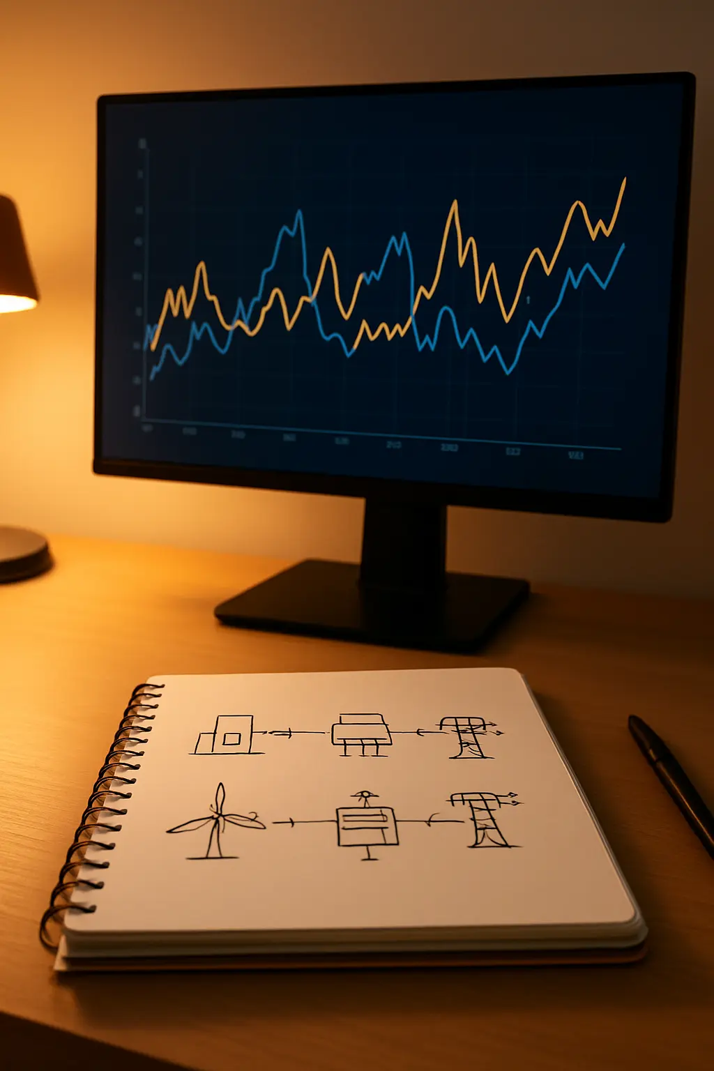 Electricity generation and demand data used for an energy engineering dissertation
